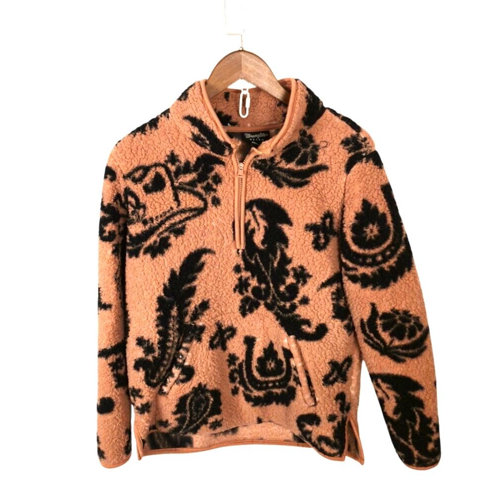 Wrangler Retro Sherpa 1/4 Zip Pull-Over Women's M - Picture 2 of 11